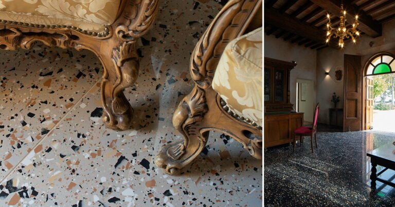 FMG’s ceramic surfaces flourish floors & walls of historical villa in modena, italy