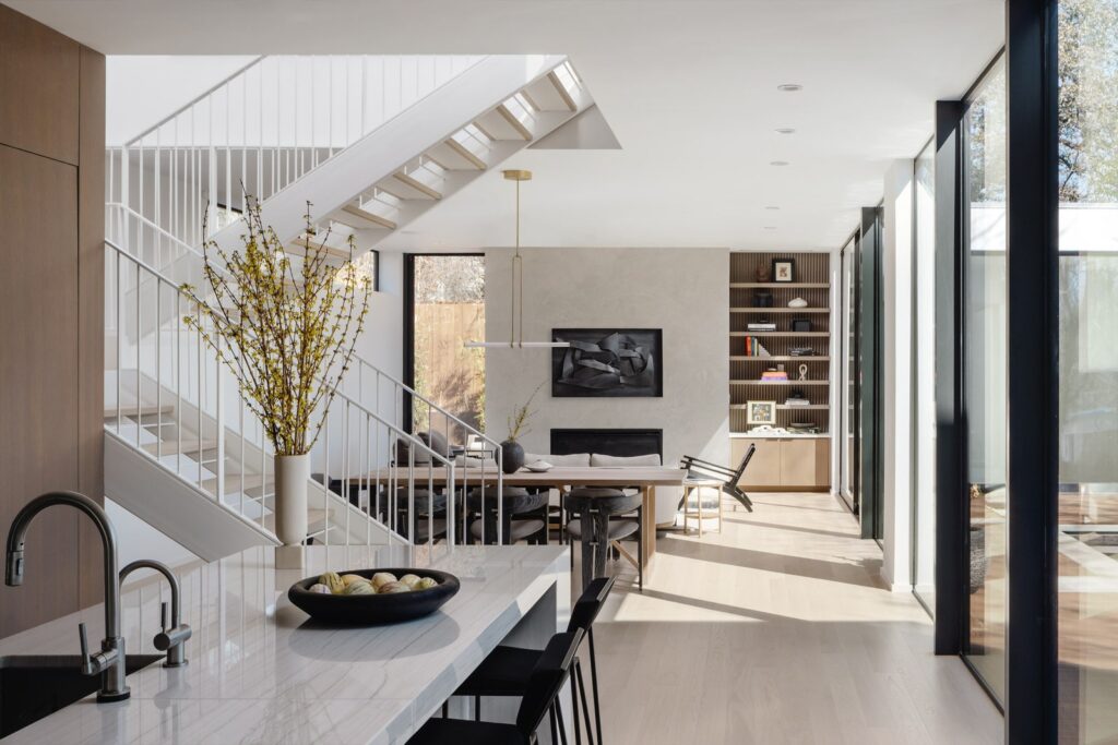 This new build in Austin's Bouldin neighborhood was designed by SLIC Design for a client whose upbringing in Argentina...