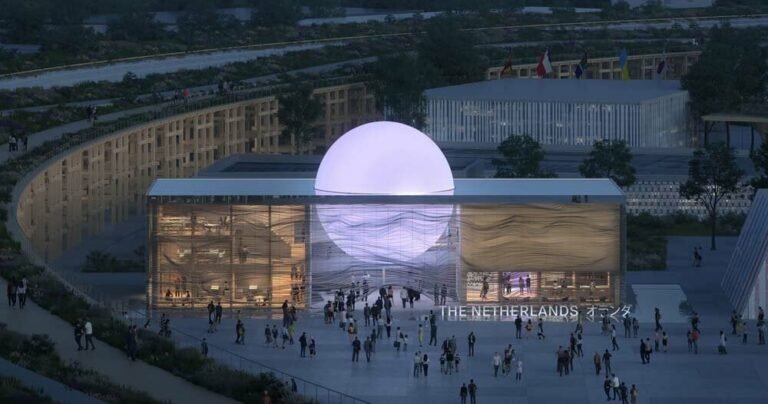 the netherlands plans luminous and rippling pavilion for expo 2025 osaka