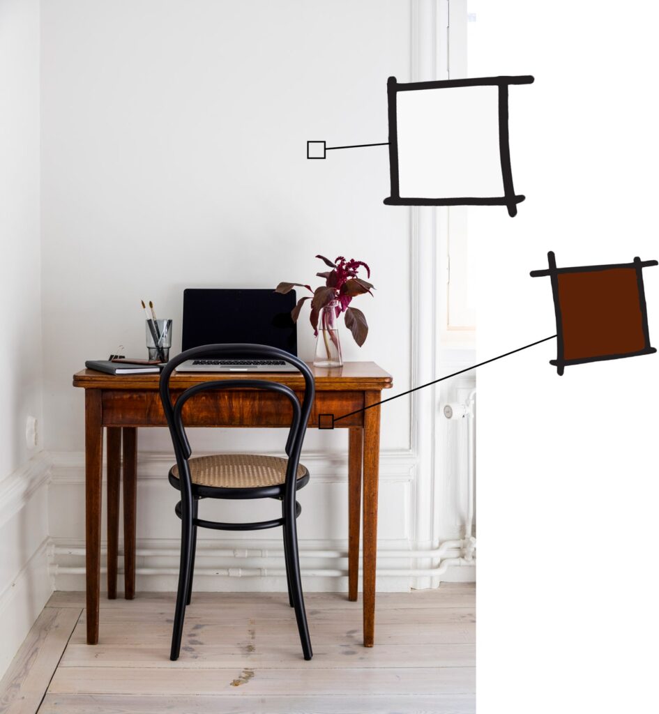 By combining colors and tones you can create a space with the correct emotional impact.