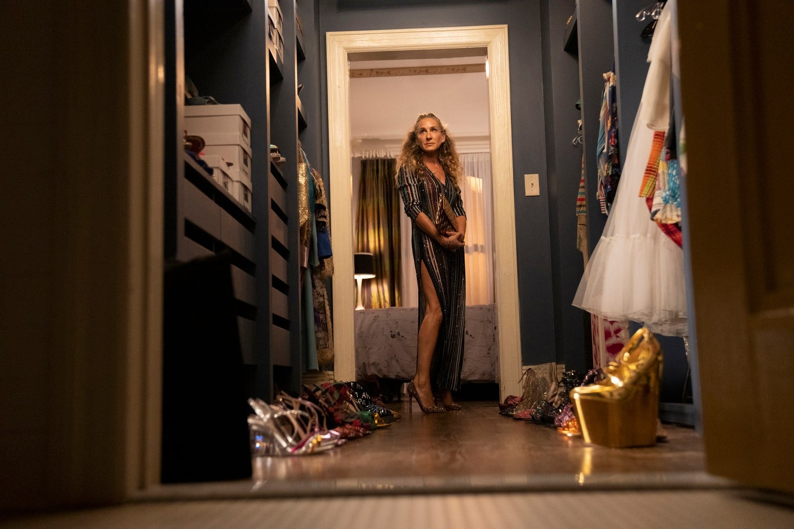 One thing that really never changes is Carries walkthrough closet.