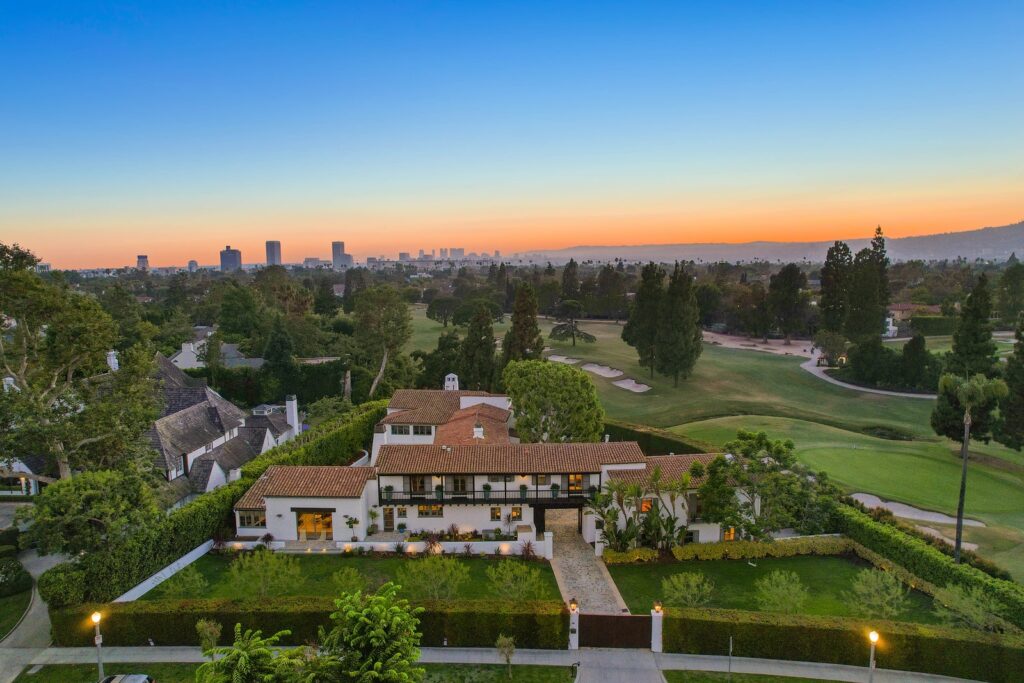 Aerial view of Howard Hughess former home