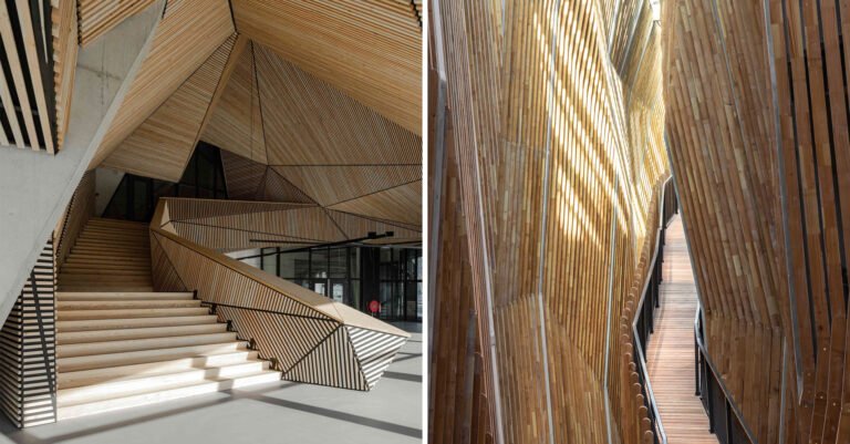 Against the Grain: 7 Intricate Interiors That Transform Timber Tectonics