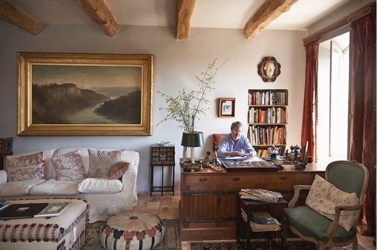 Robert Kime’s Personal Collection Pulls From His Exquisite London and Provence Homes