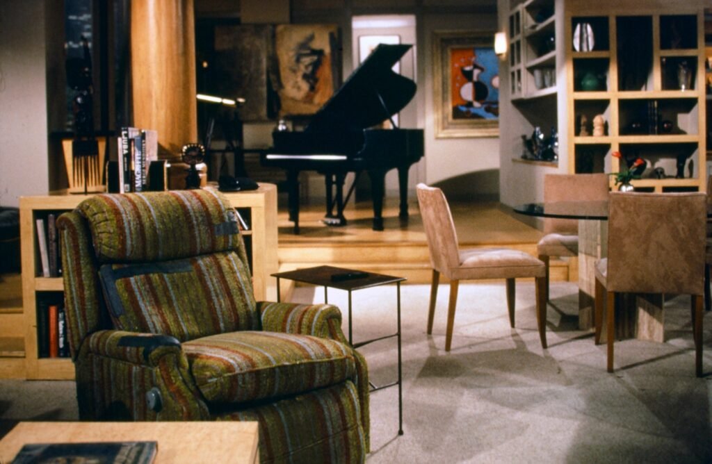 Martin Cranes ducktapecovered LaZBoy on Fraiser.