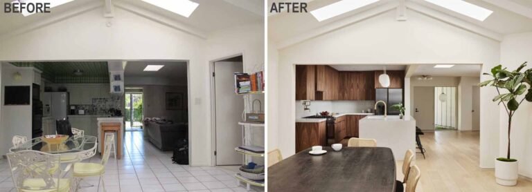 Before & After – Remodeled Kitchen And Bathrooms For A Mid-Century Modern Home