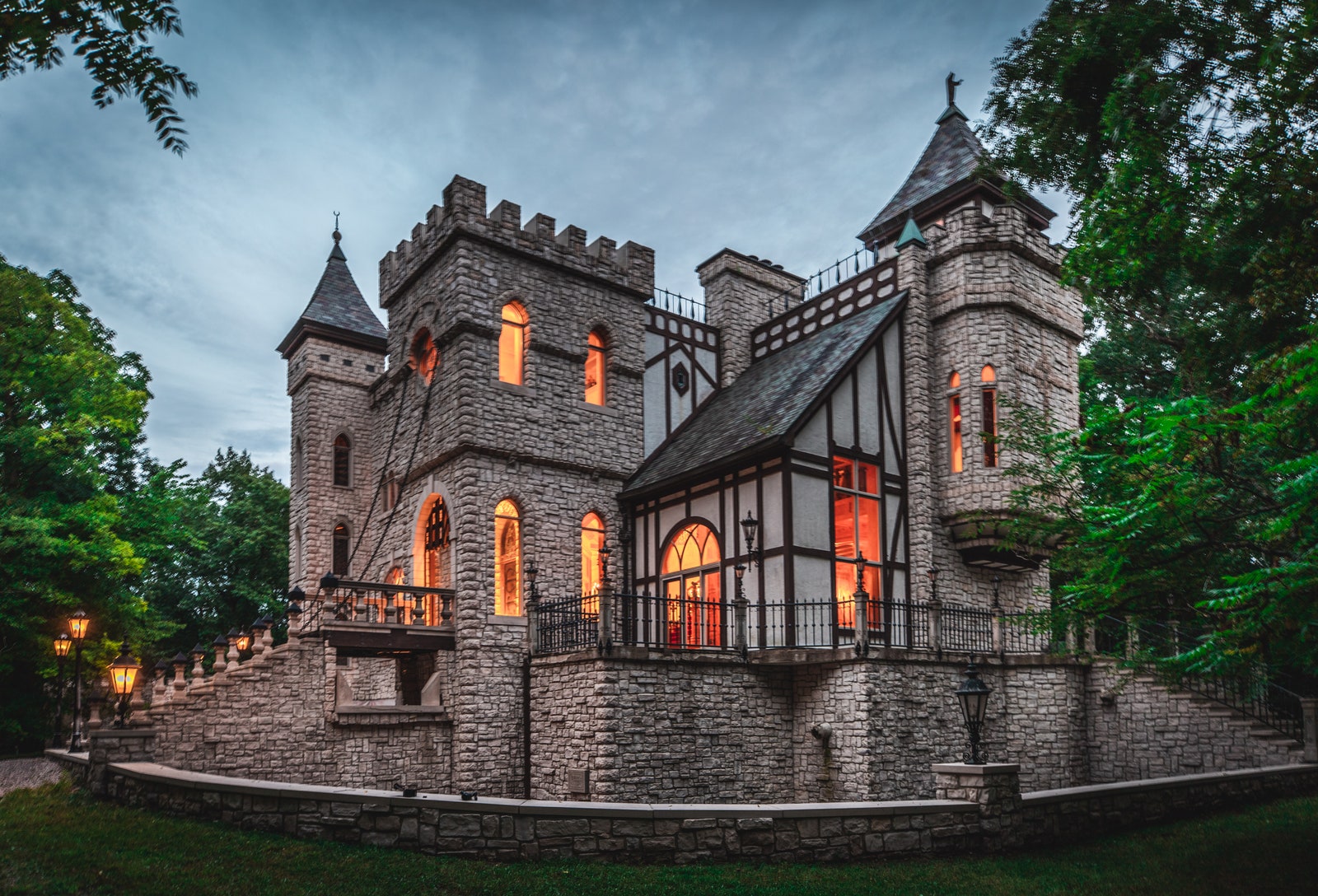 A medievalinspired castle home in Michigan.