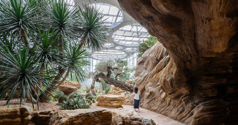 DMAA completes zero-energy greenhouse, bringing desert and tropical biomes to shanghai