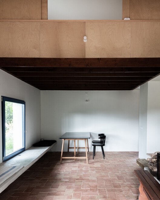 House in Arrábida / Branco del Río, Arquitectos - Interior Photography, Table, Windows, Beam