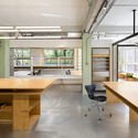 Health & Beauty Office Space / Shang Interior Architects - Interior Photography, Kitchen, Wood, Table, Lighting, Chair, Shelving