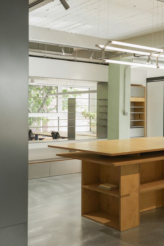 Health & Beauty Office Space / Shang Interior Architects - Interior Photography, Kitchen, Wood, Lighting, Glass, Chair