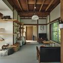 Fueda House / ROOVICE - Interior Photography, Kitchen, Wood, Lighting, Chair