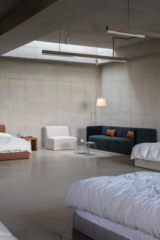 STAY MORE Flagship Store / STAY Architects - Interior Photography, Bedroom, Lighting, Bed, Chair
