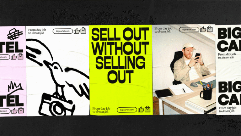 How&How delivers scrappy new identity for Big Cartel