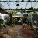 O Plant-based Thao Dien Cafe / xưởng xép - Exterior Photography, Courtyard, Chair