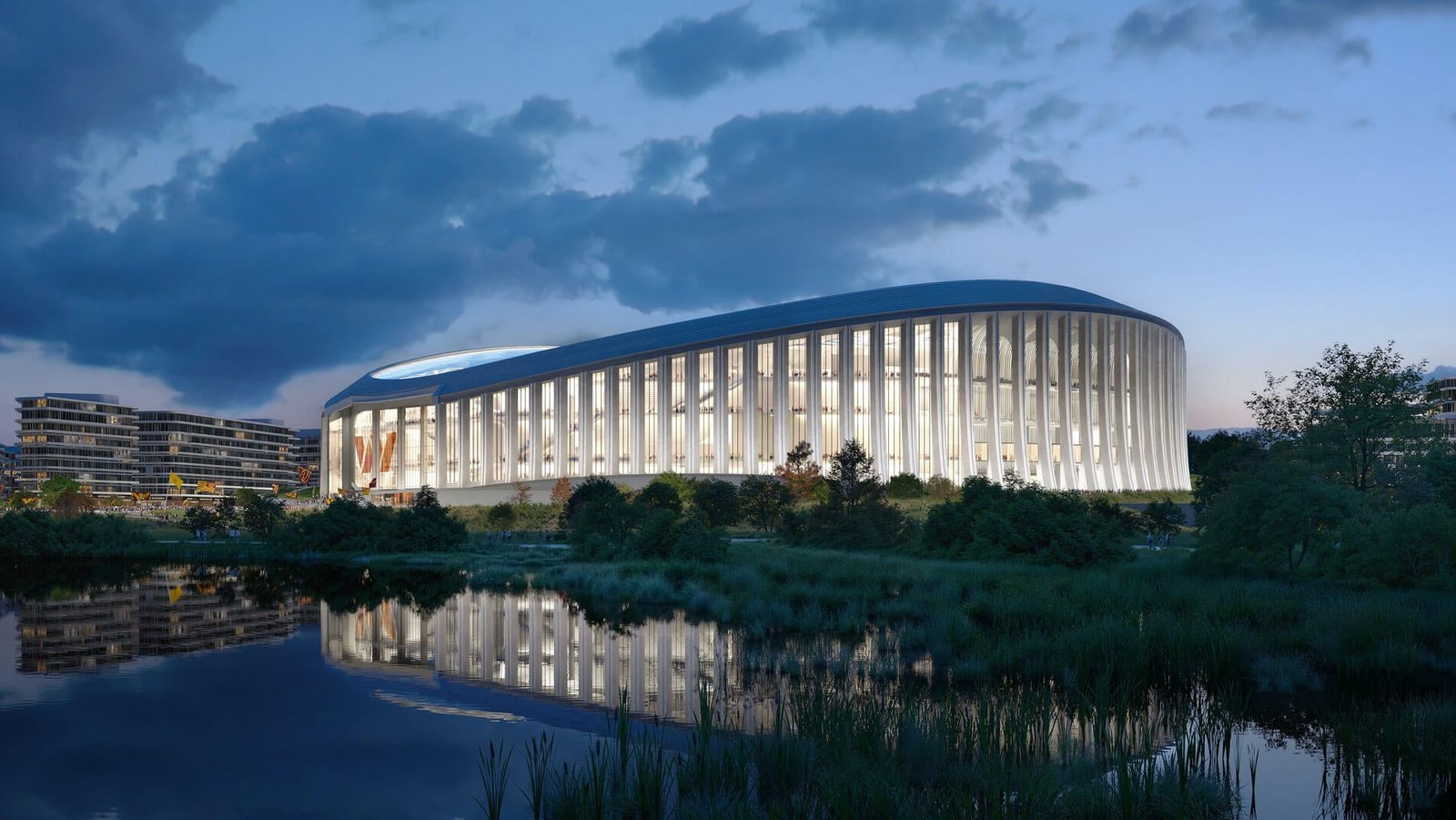 exterior rendering of stadium