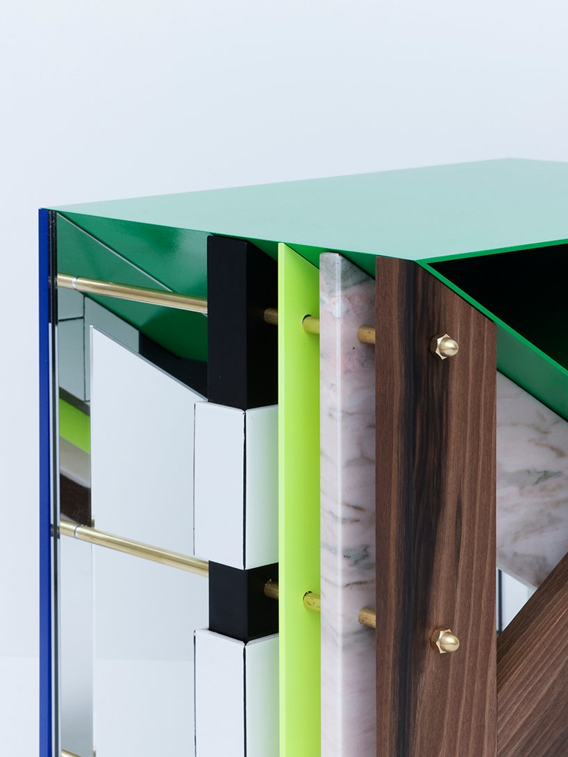 a sculptural side table inspired by handwritten love letters and the letter M - 4