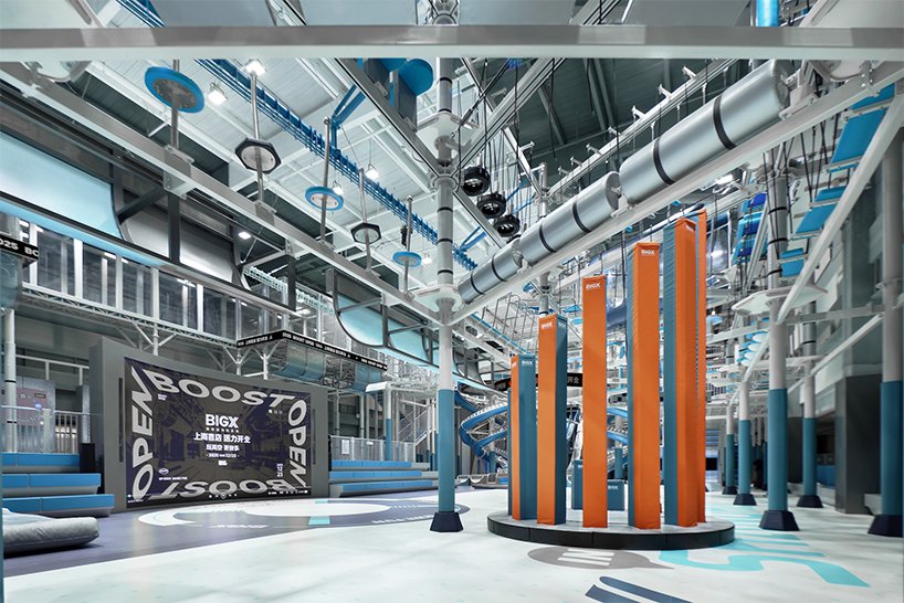 BIGX super sports playground shapes a digital landscape through steel, light, and color