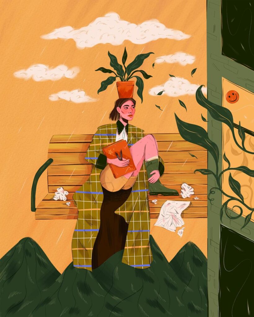 How Clara Bergoënd turns Alpine folklore and fire healing into dreamlike, high-fashion illustration