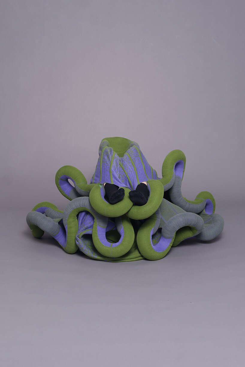 knitted sculptures by luna haverkorn only come to life when you use them